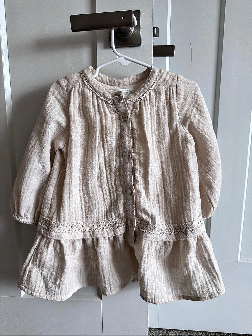 Zara Girls Linen Dress Size 2T Like New